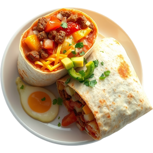Sabys Breakfast Burrito dish