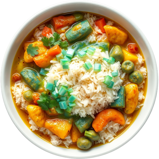 Sunny Blue Curry dish
