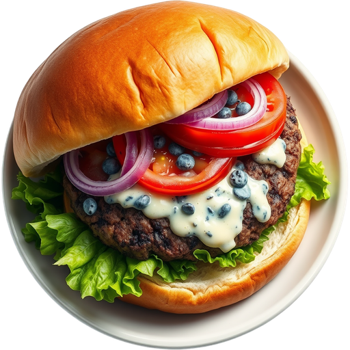 Blue Dog Burger dish