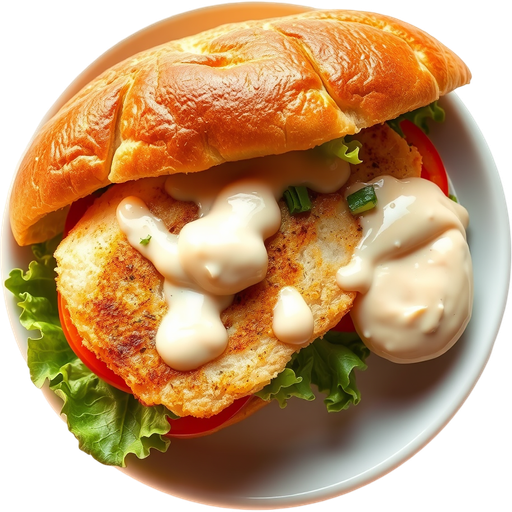Halibut Sandwich dish