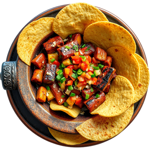 Molcajete with Fresh Hand Made Tortillas dish