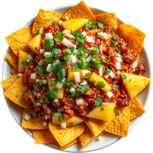 El Pastor Nachos dish