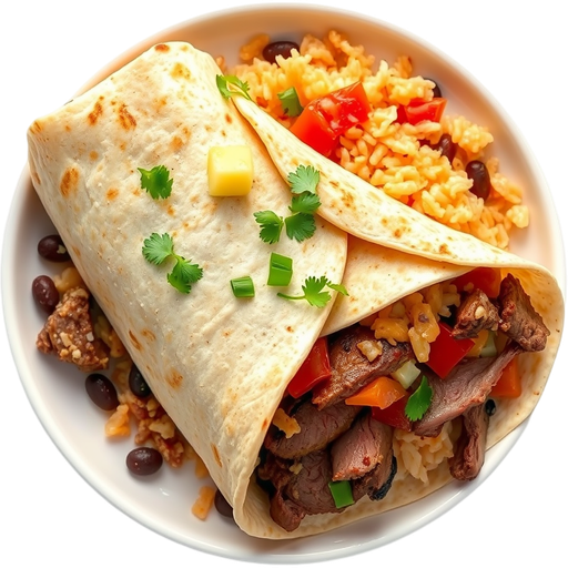 Steak Meat Burrito dish