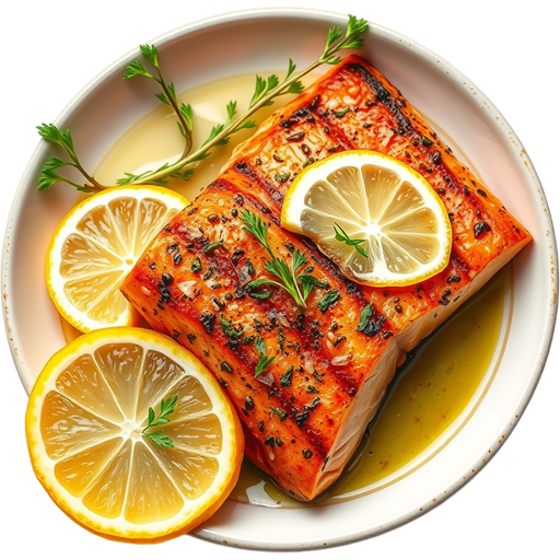 Grilled Salmon dish