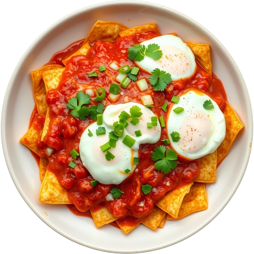 Chilaquiles Rojos dish