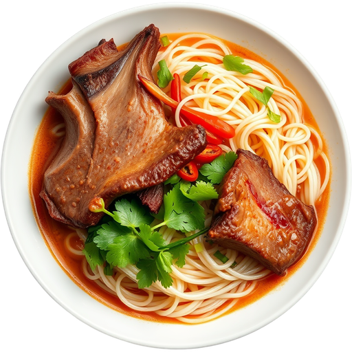 Bún Bò Huế With Beef Bone dish