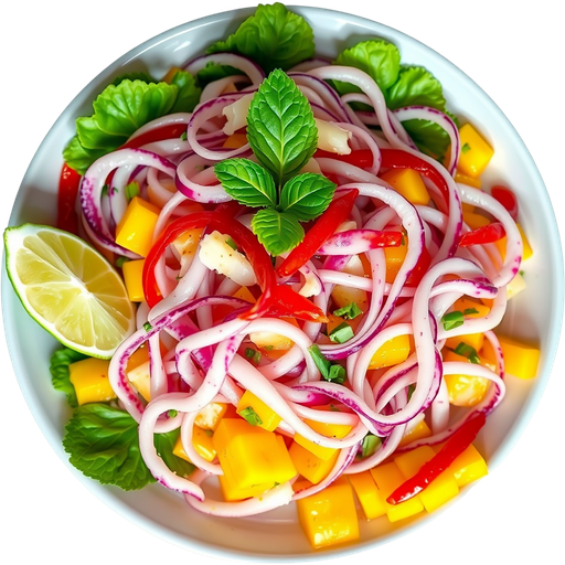Mango Squid Salad dish
