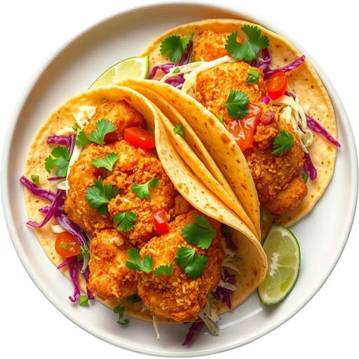 Tempura Fish Tacos dish