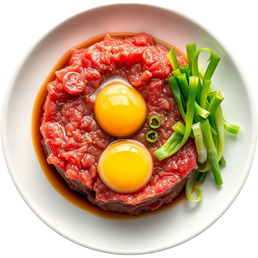 Yukke Beef Tartare dish