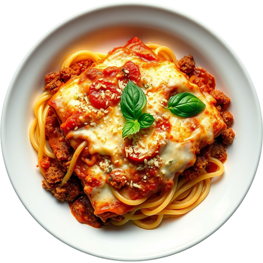 Lasagna Bolognese dish