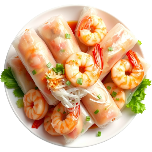 Shrimp Spring Rolls dish