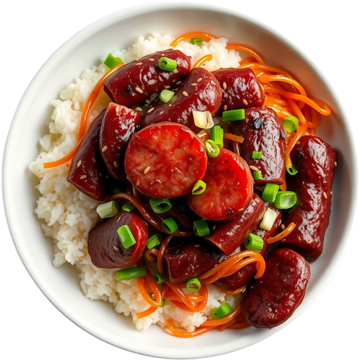 Soondae Korean Blood Sausage dish