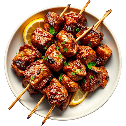 Lamb Marinated Skewers dish
