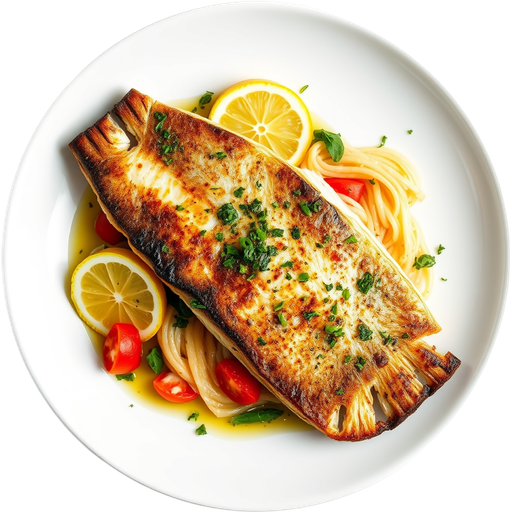 Pan-Seared Chilean Sea Bass dish