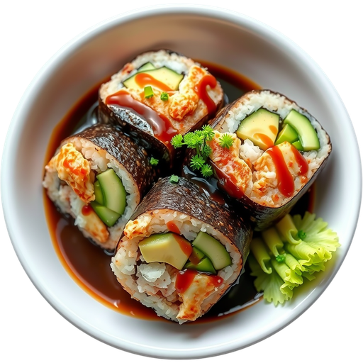 Soft Shell Crab House Special Roll dish