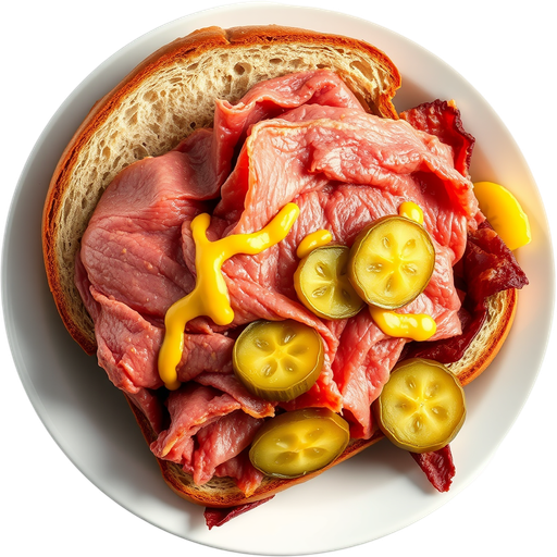 Oinkster Pastrami Sandwich dish