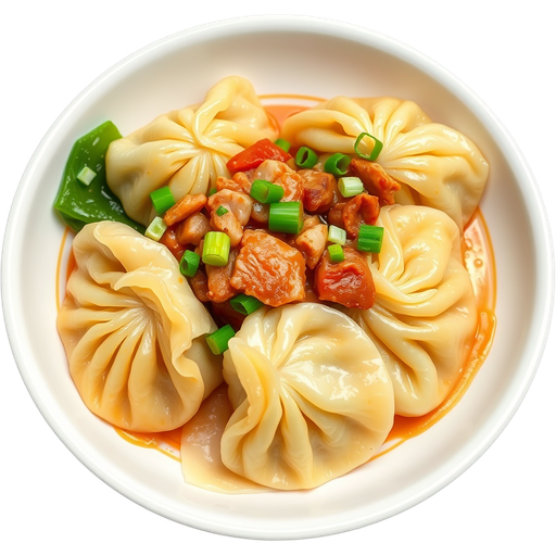 Pan Fried Cabbage and Pork Dumpling dish