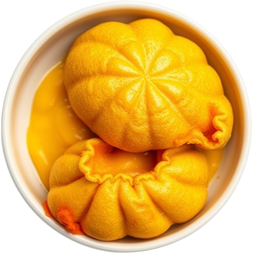 Steamed Lava Salted Egg Yolk Bun dish