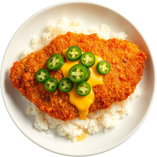Jalapeño Cheese Katsu dish