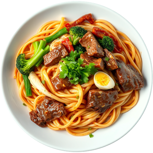 Pad See Ew with Beef dish