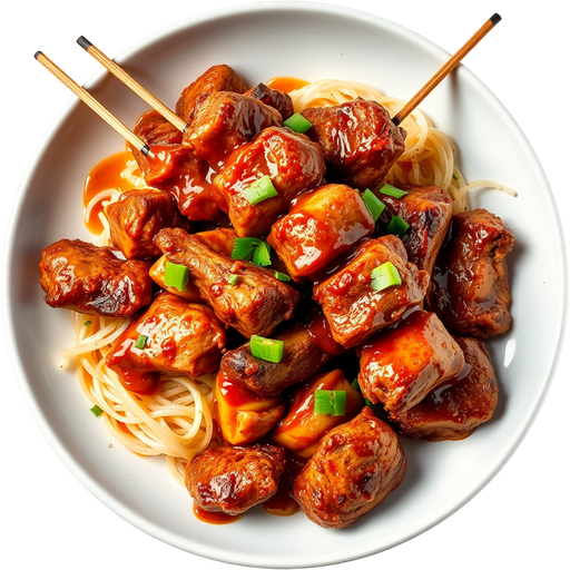 Satay Beef and Chicken dish