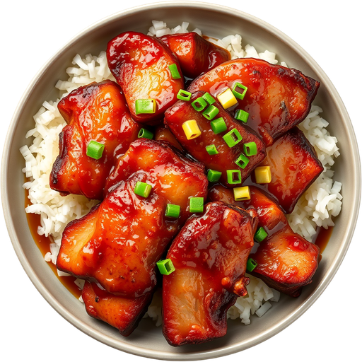 BBQ Pork Char Siu dish