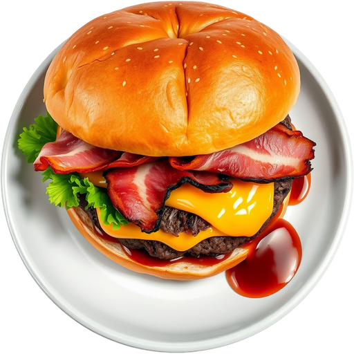 Wagyu Bacon Burger dish