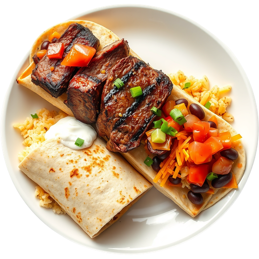 Grilled Steak Burrito dish