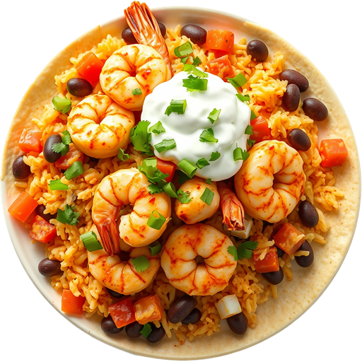 Shrimp Burrito dish