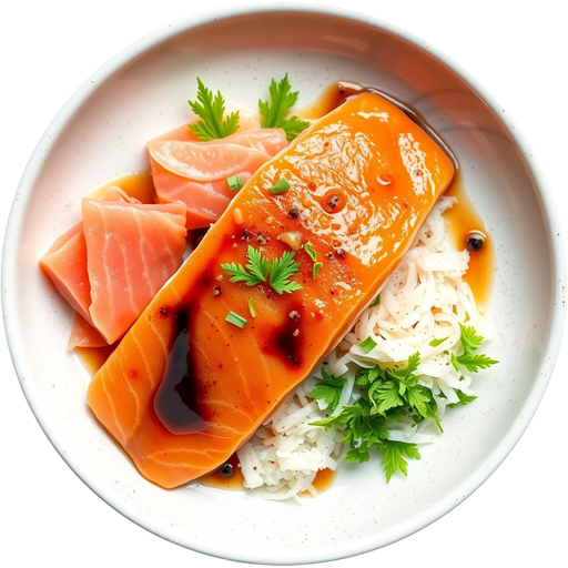Salmon Sashimi dish
