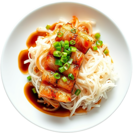 Crispy Onion with Seared Albacore dish