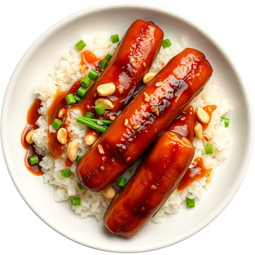 Taiwanese Sausage with Sticky Rice dish