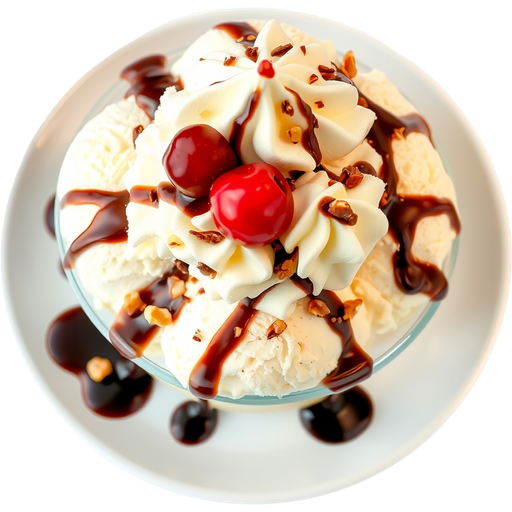 Classic Vanilla Sundae dish