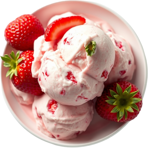 Strawberry Ice Cream dish