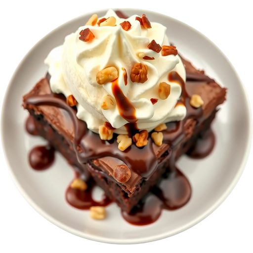 Hot Fudge Brownie dish