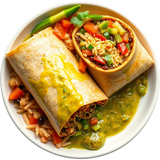 Chile Verde Wet Burrito dish