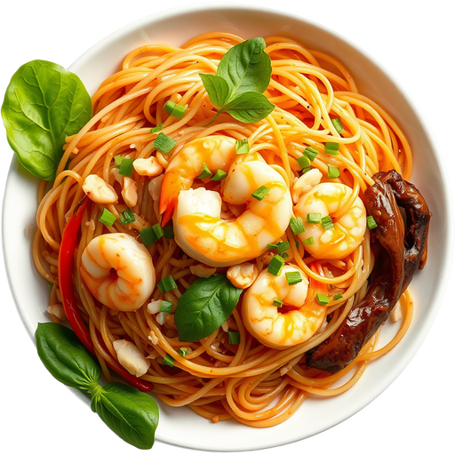 Pad Thai with Shrimp dish