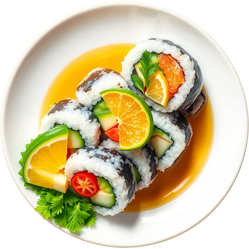 Salmon Citrus Roll dish
