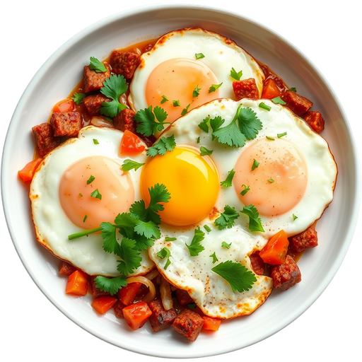 Eggs with Chorizo dish