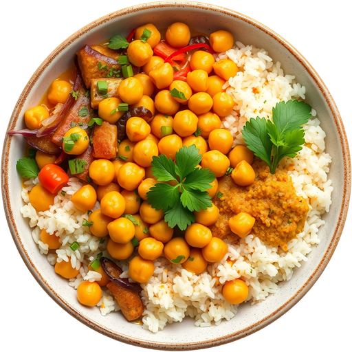 Curry Chickpea Bowl dish