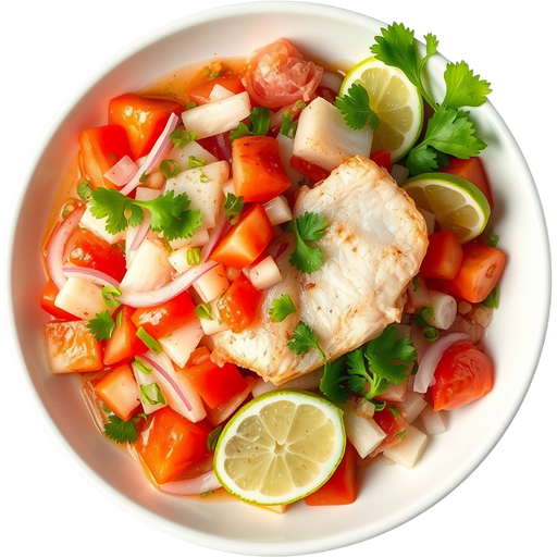 Ceviche dish