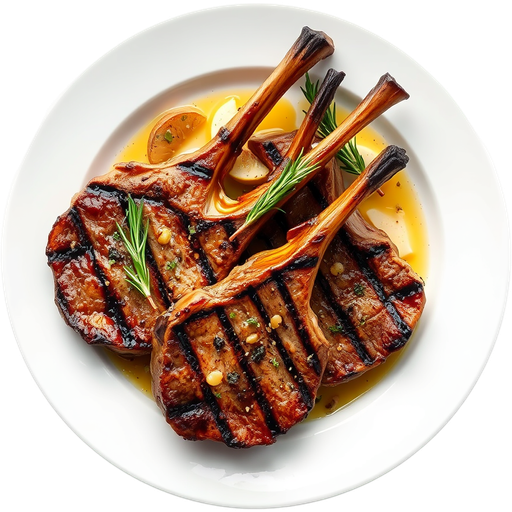 Grilled Lamb Chops dish