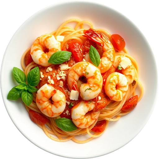 Shrimp Rosa Pasta dish