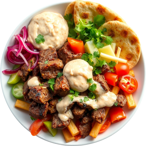 Beef Schwarma Combo dish