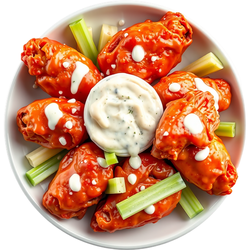 Spicy Buffalo Wings dish