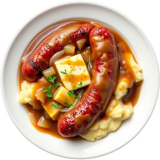 Bangers and Mash dish