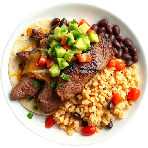 Carne Asada Burrito dish