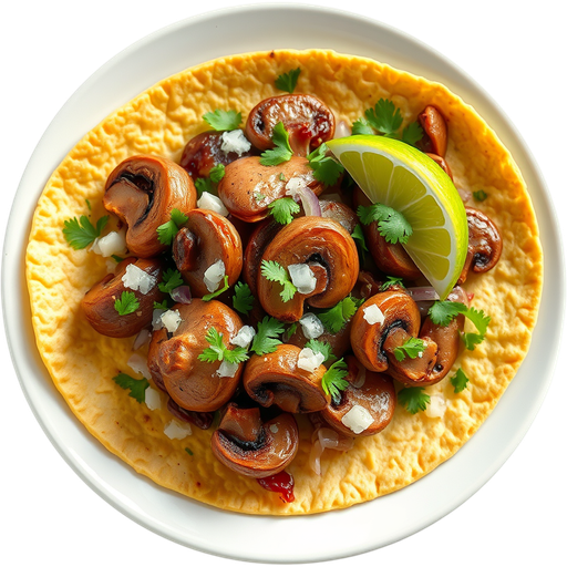 Mushroom Taco dish