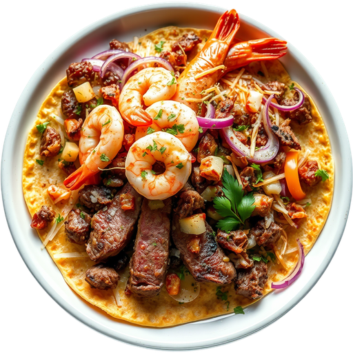 Machetito with Surf and Turf dish