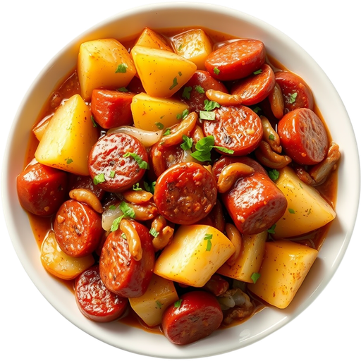 Chorizo Con Papas dish